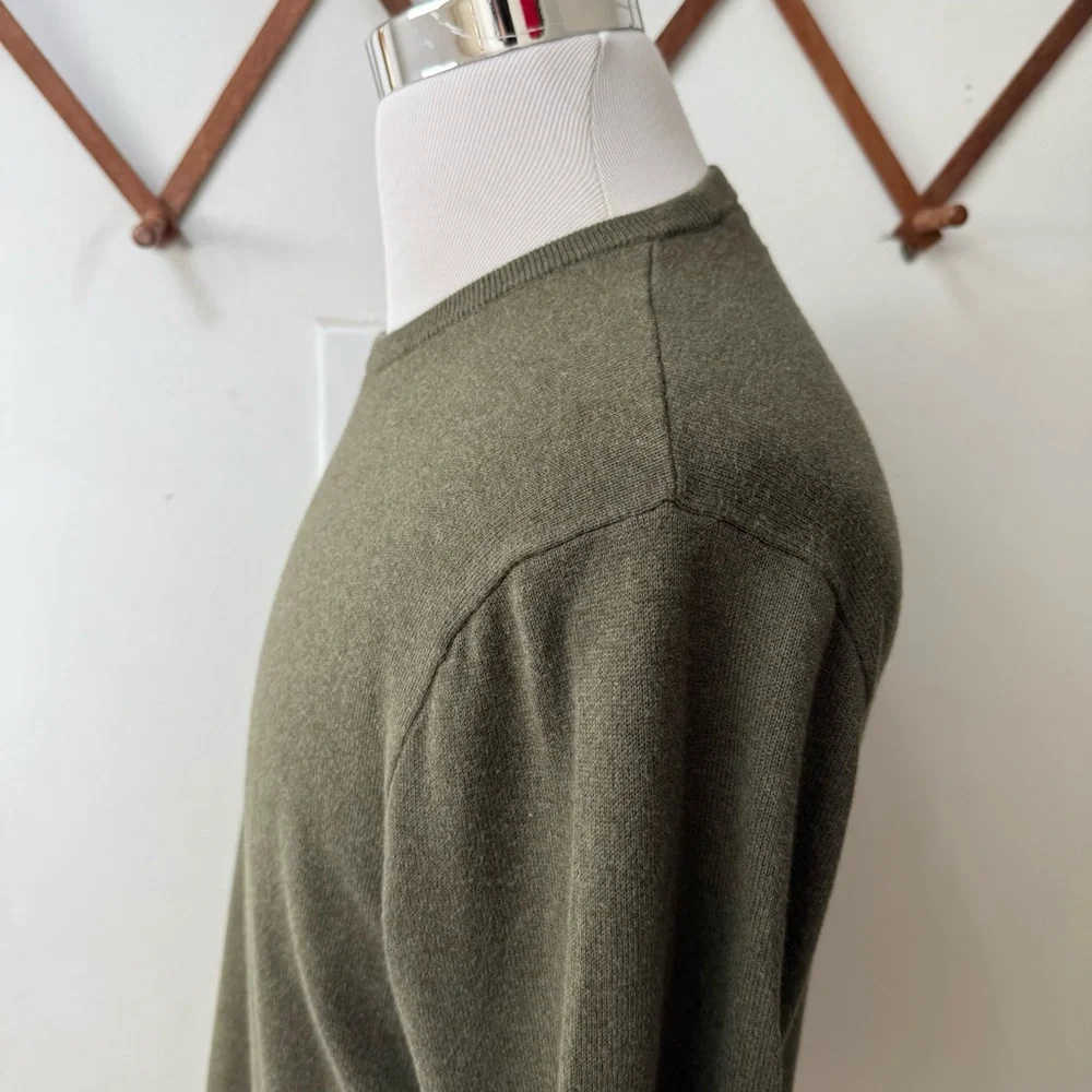 J. Crew Green Cotton Pullover